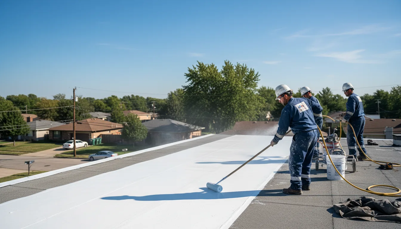 Commercial roof coating in Higganum, CT near me